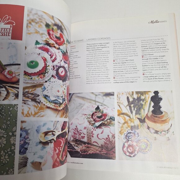 Mollie Makes UK Magazine Issue 7 2011 Mug Cosies DIY Crafts With Buttons Kit - Picture 8 of 11